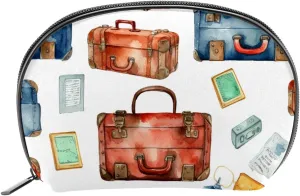 Makeup Bag Organizer,Cosmetic Bags for Women,Vintage Suitcase Travel,Small Makeup Pouch