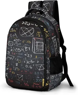 Mathematics And Physics Travel Backpack Adjustable Computer Bag Casual Travel Daypack Satchel Backpack Unisex
