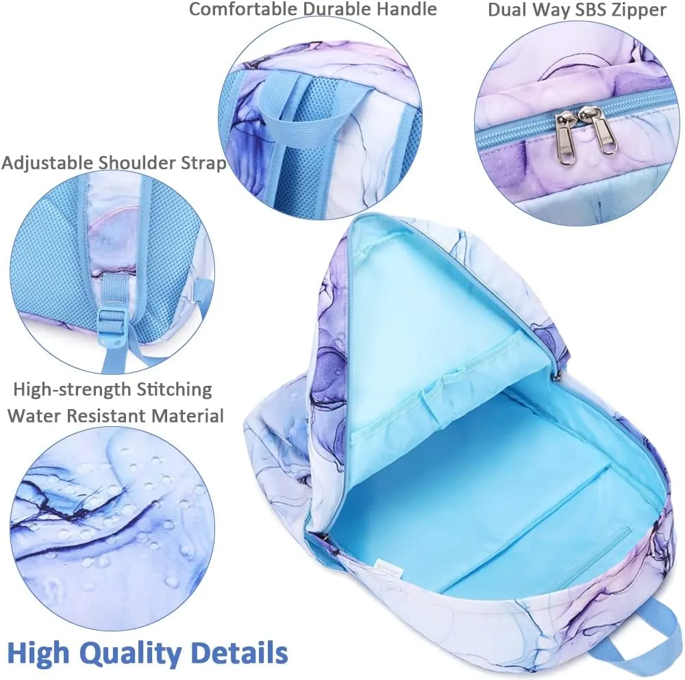 Meisohua School Backpack for Teens Girls Boys Backpack for Elementary Middle School Bookbag for Kids Backpack Lunch Bag Set