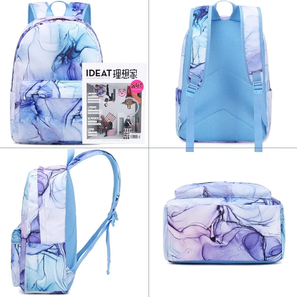 Meisohua School Backpack for Teens Girls Boys Backpack for Elementary Middle School Bookbag for Kids Backpack Lunch Bag Set