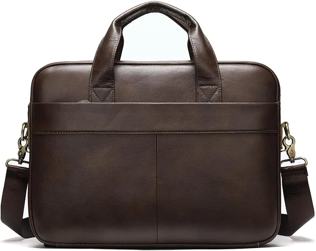 Men's Bag Men Briefcase for Laptop 14 Messenger Men's Leather Bag Business Portfolio for Document
