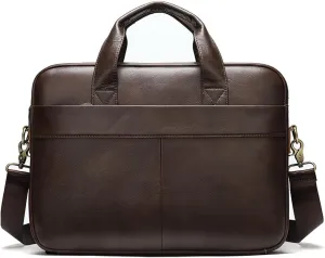 Men's Bag Men Briefcase for Laptop 14 Messenger Men's Leather Bag Business Portfolio for Document