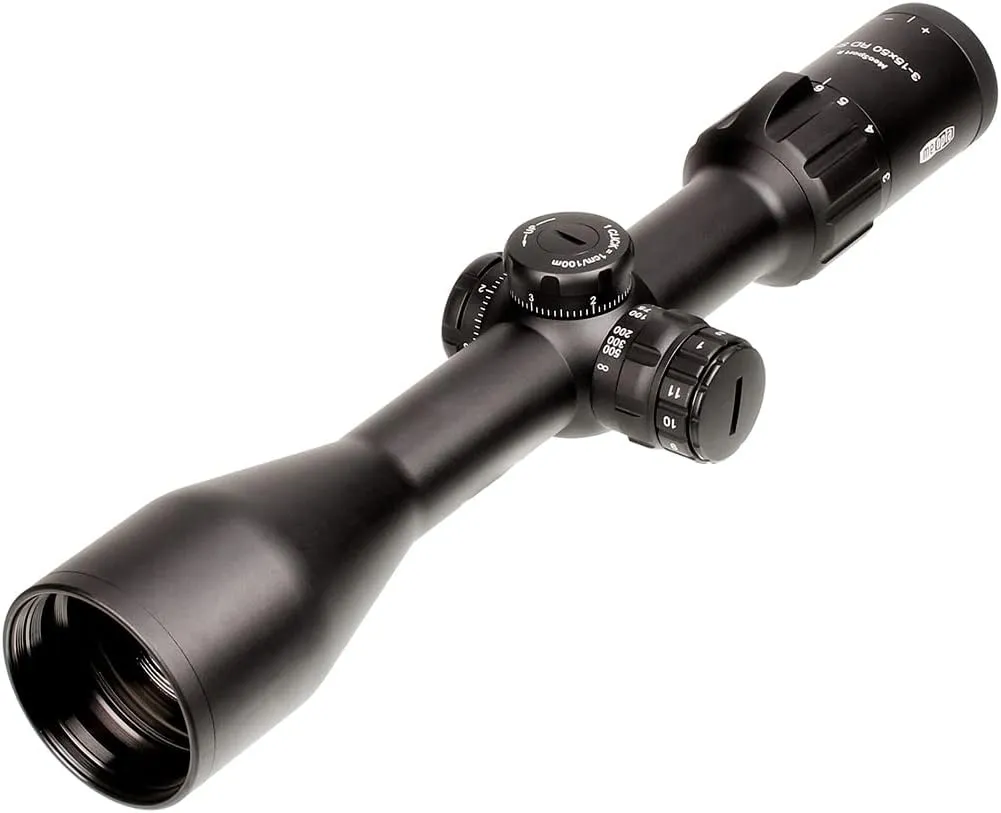 Meopta MeoSport 3-15x50mm SFP 4C RD Scope, Matte Black Anodized, 1047491