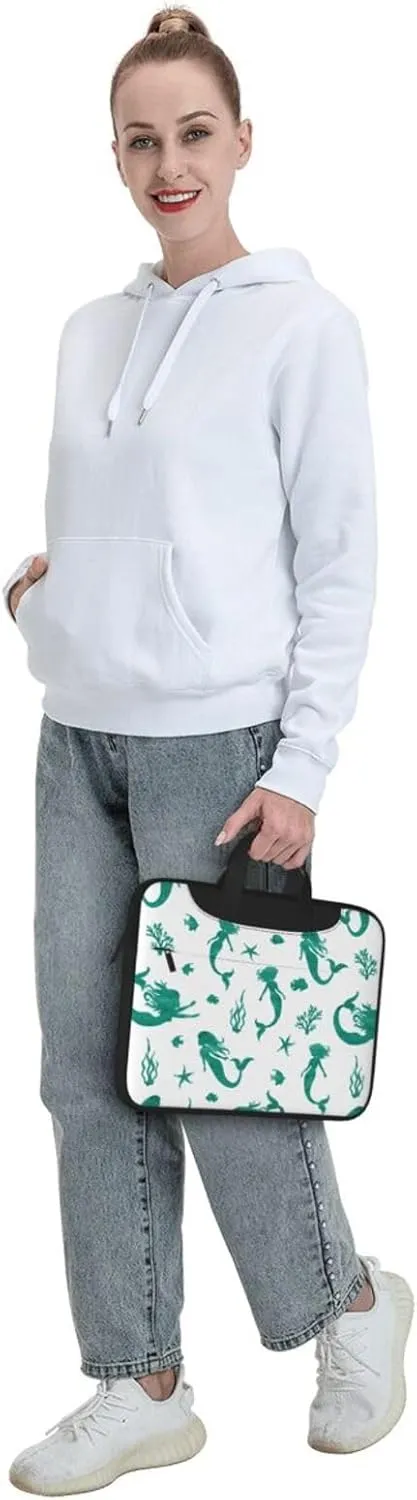 Mermaids Laptop Bag Classic Slim Briefcase Messenger Bag, Spacious, Ergonomic