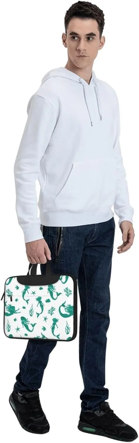 Mermaids Laptop Bag Classic Slim Briefcase Messenger Bag, Spacious, Ergonomic