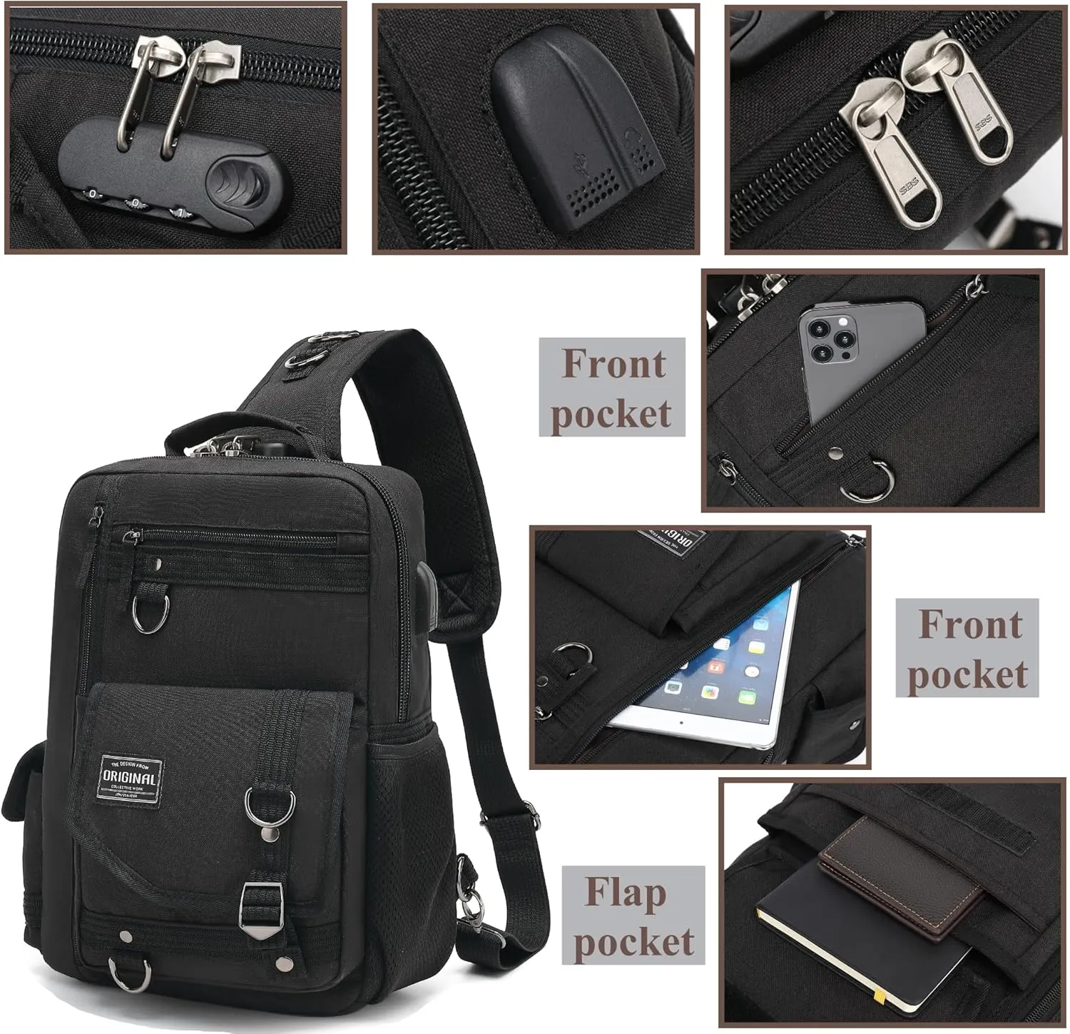 Messenger Bag Outdoor Cross Body Bag Sling Bag Shoulder Bag