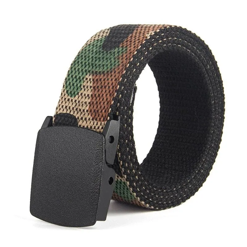 Metal-Buckled Tactical Belt for Travel and Pants