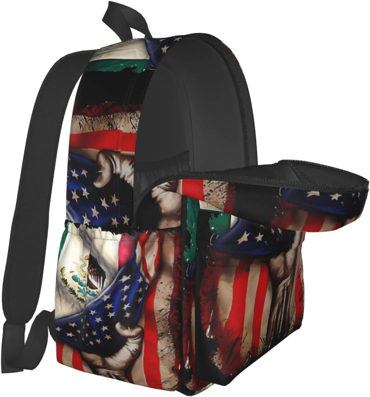 Mexican Roots American Mexican flag Mexico is Calling Laptop Backpack Work Travel Backpacks Business Rucksack Casual Outdoor Daypack with Adjustable Strap Bags for Sports Office Gym Hiking