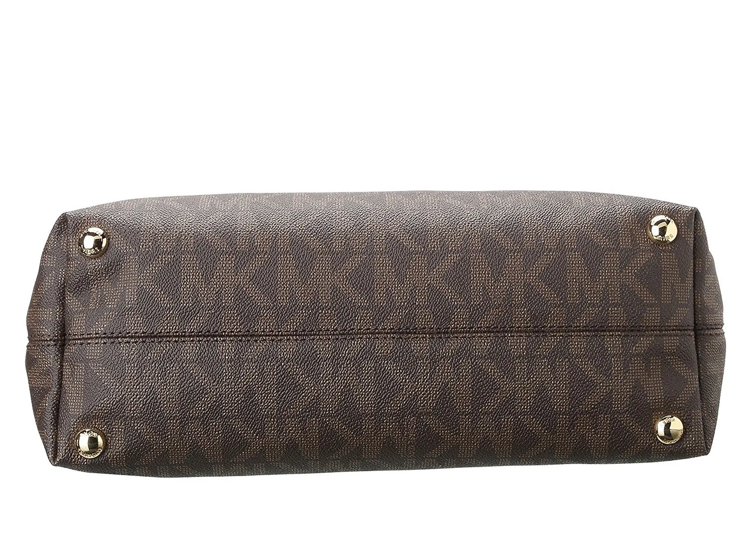Michael Kors Large Jet Set Logo Top-Zip Logo Monogram Shoulder Tote