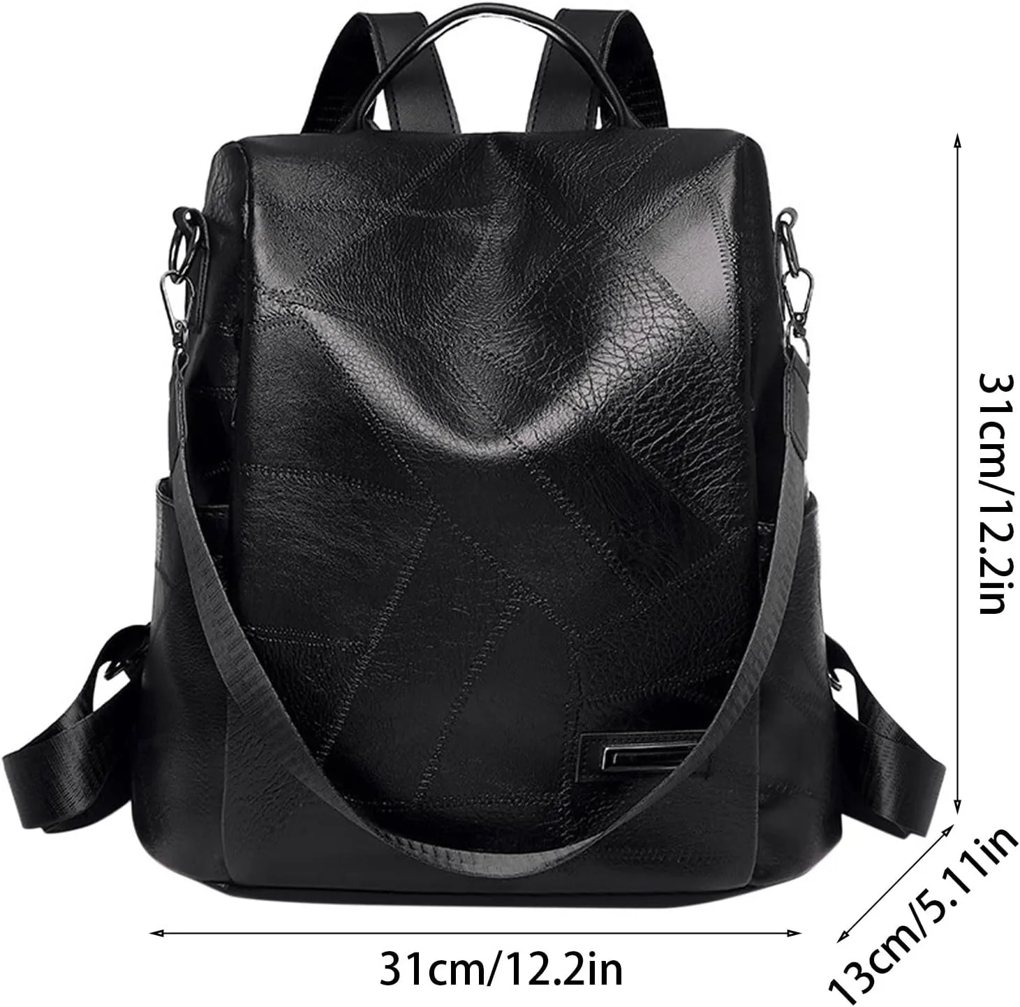 Mini Backpack Purse for Women Transparent Practical Large Capacity Zipper Backpacks Zipper Animal Print Rucksack