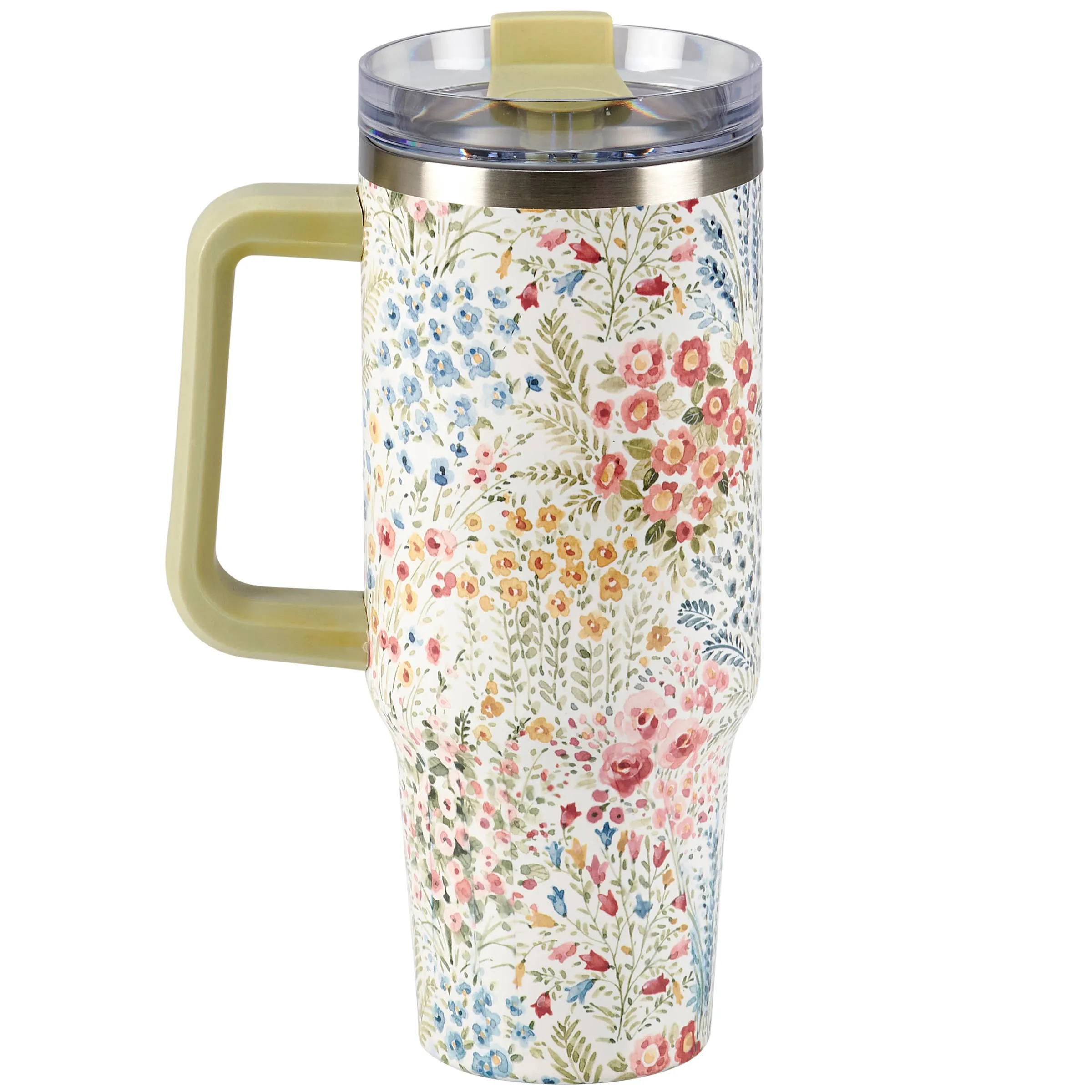 Mixed Floral Travel Tumbler