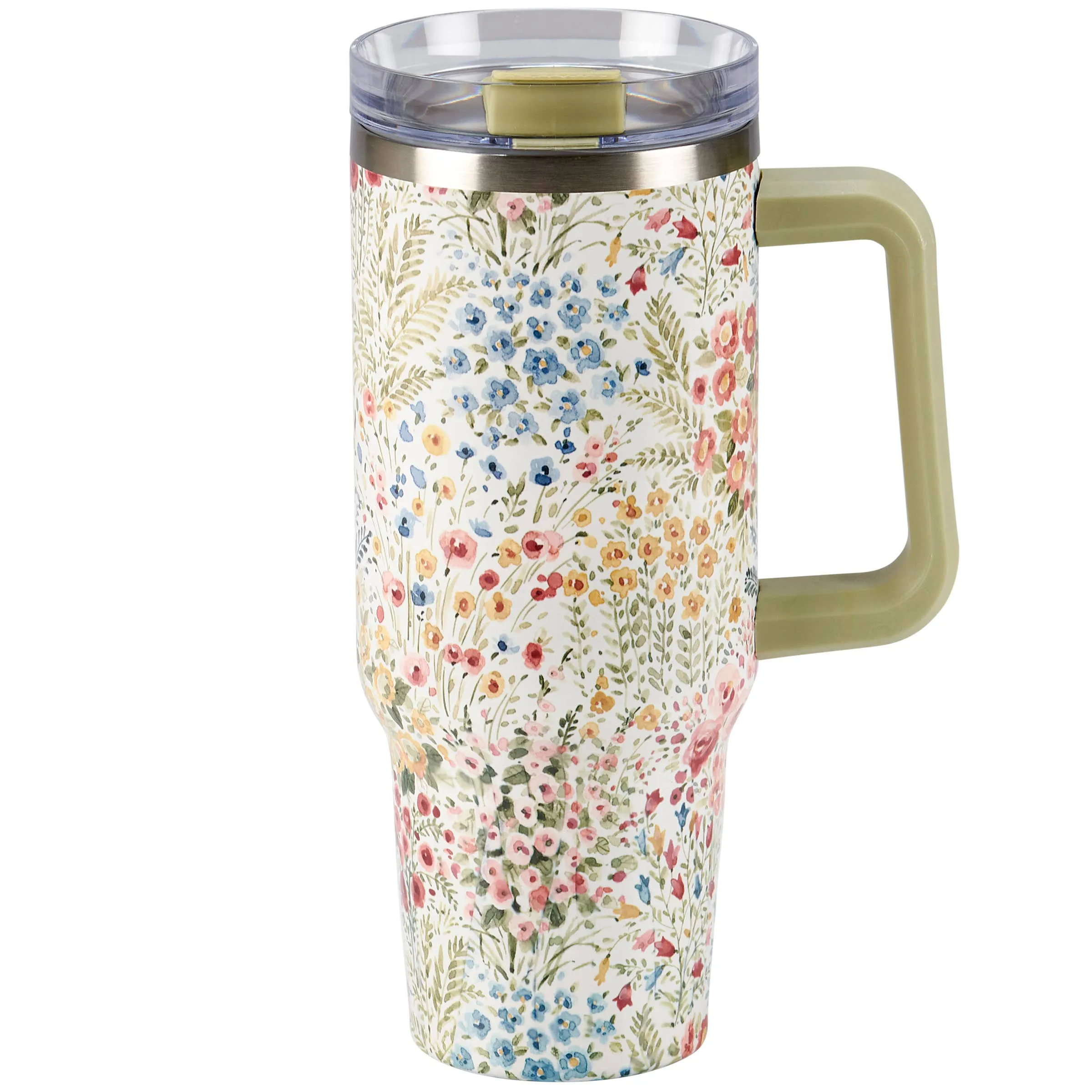 Mixed Floral Travel Tumbler