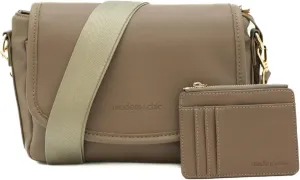 Modern Chic Crossbody Bag for Women - The Signature Crossbody Purse, Vegan Leather Sling Bag with Matching Wallet & Key Fob