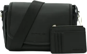 Modern Chic Crossbody Bag for Women - The Signature Crossbody Purse, Vegan Leather Sling Bag with Matching Wallet & Key Fob