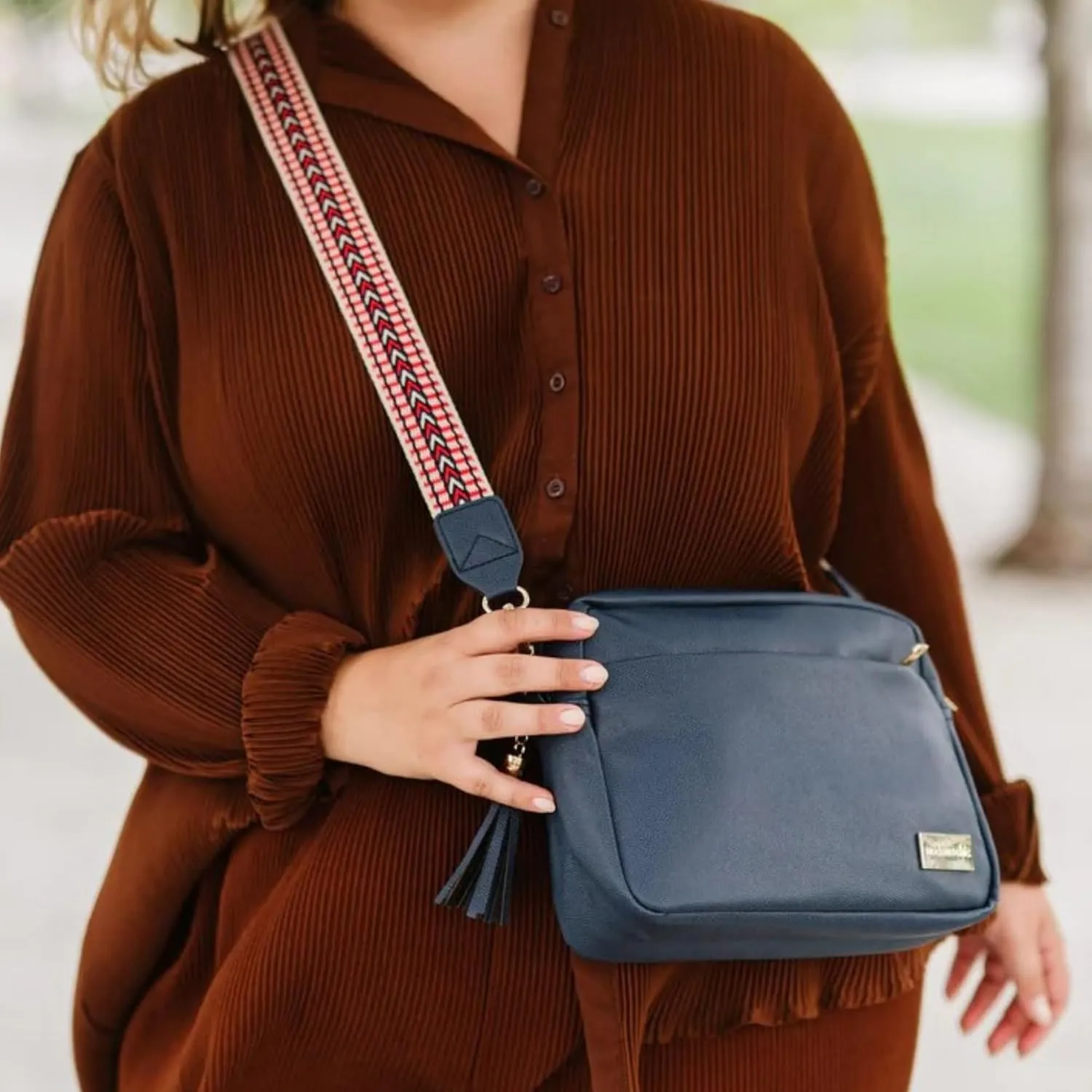 Modern Chic Crossbody Bags for Women - Alice Crossbody Purse, Vegan Leather Sling Bag with Ultra Roomy Interior and Pockets