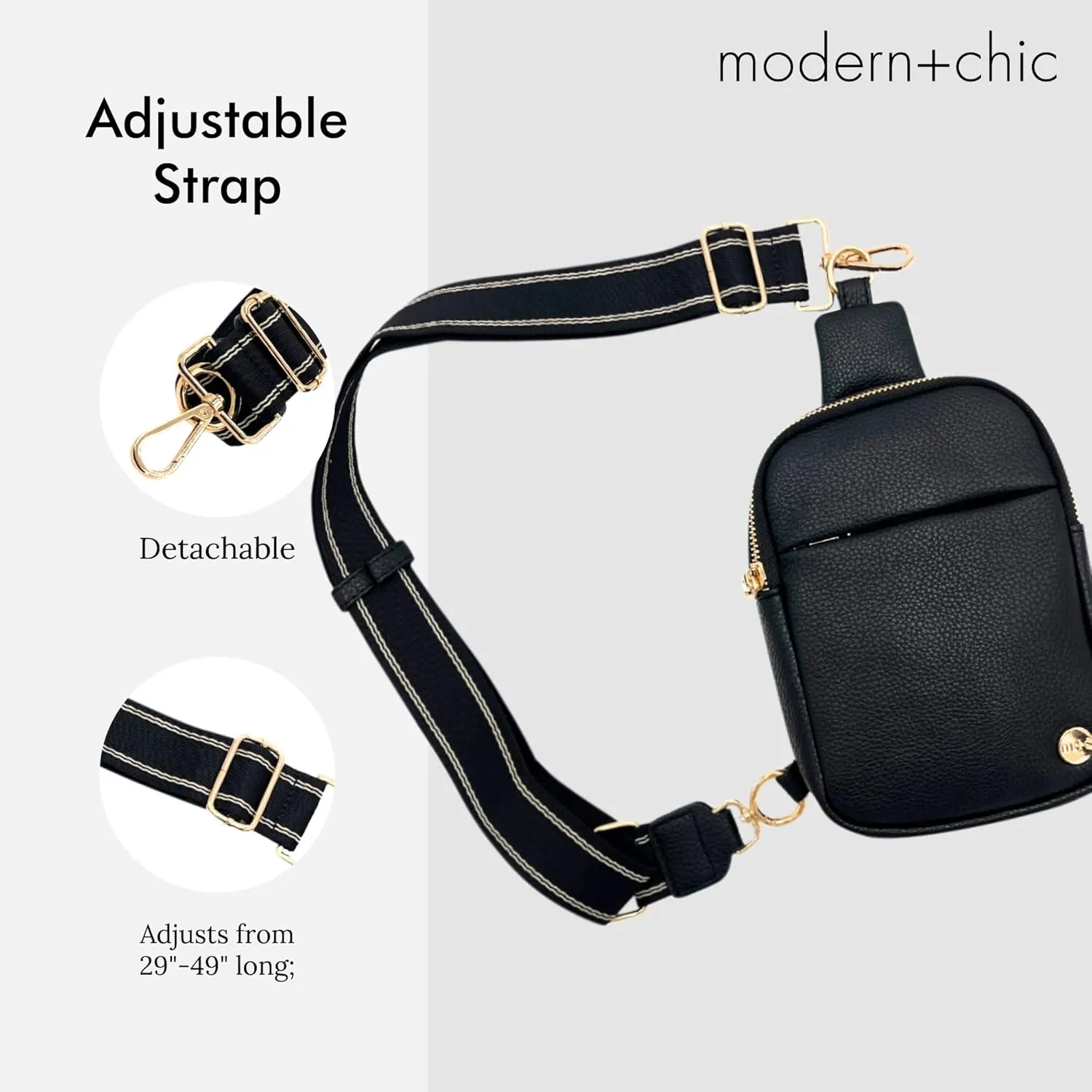 Modern Chic Crossbody Bags for Women - Bridget Sling Crossbody Purse, Vegan Leather Shoulder Sling Bag for Travel & Fashion