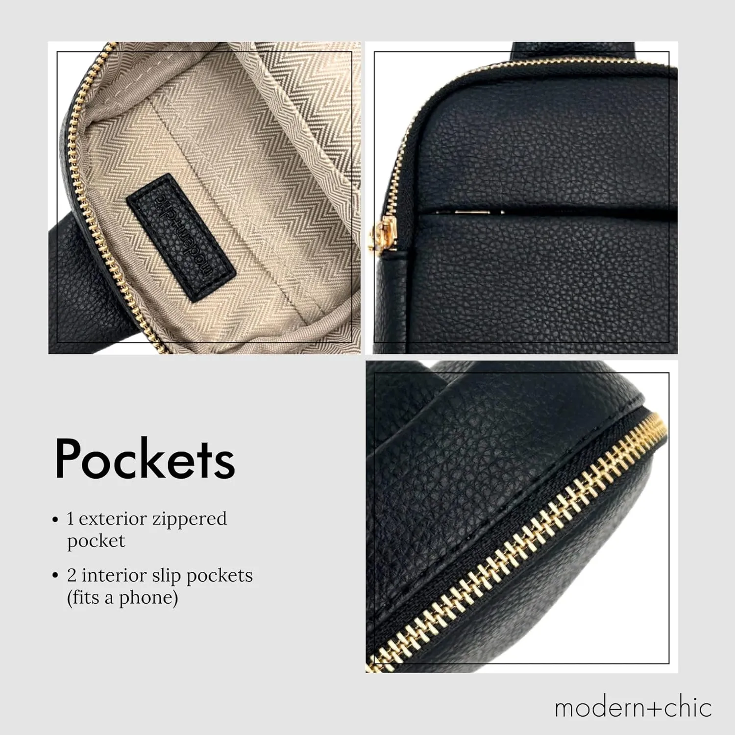 Modern Chic Crossbody Bags for Women - Bridget Sling Crossbody Purse, Vegan Leather Shoulder Sling Bag for Travel & Fashion