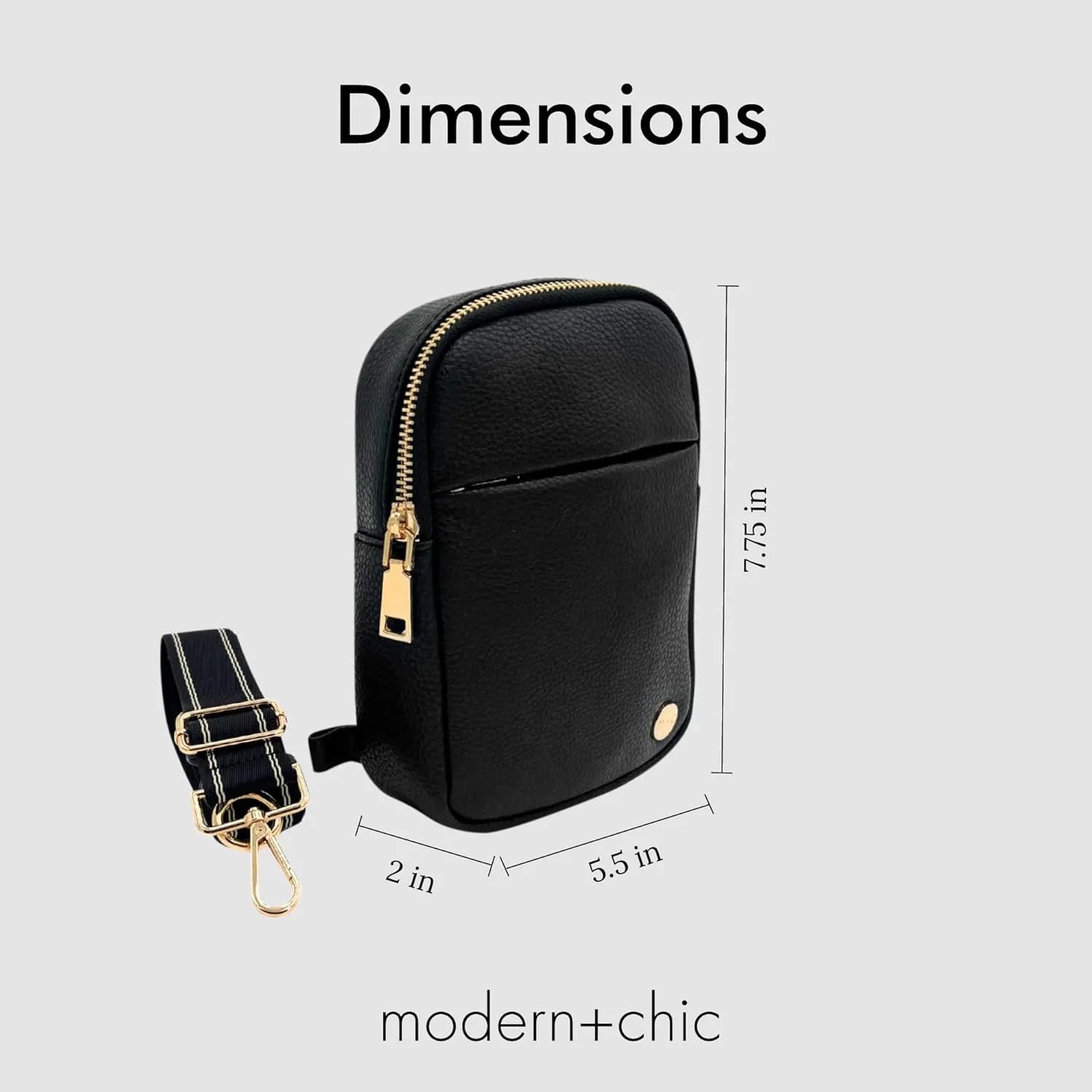 Modern Chic Crossbody Bags for Women - Bridget Sling Crossbody Purse, Vegan Leather Shoulder Sling Bag for Travel & Fashion