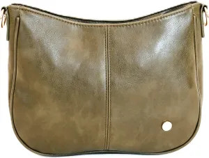 Modern Chic Crossbody Bags for Women - Marissa Saddle Crossbody, Vegan Leather Shoulder or Handbag with Two Adjustable Straps