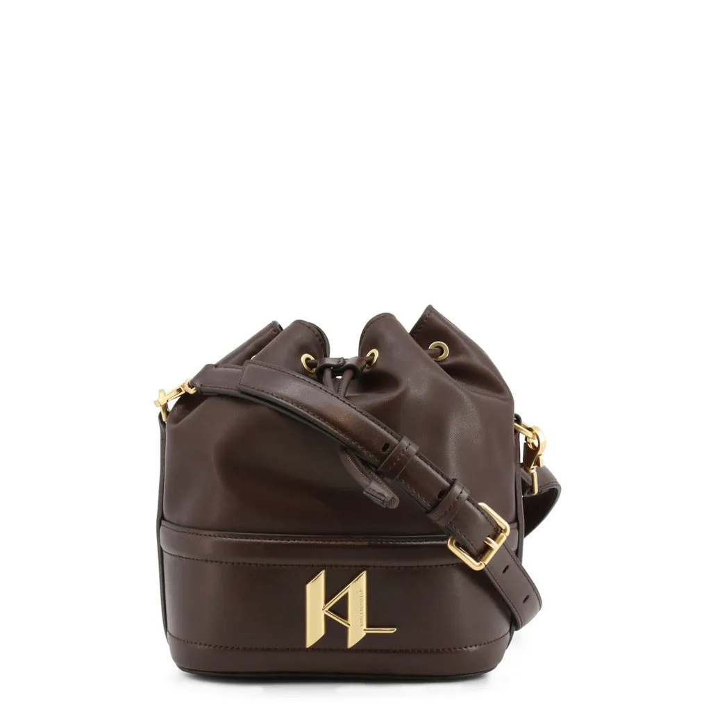 Modern Leather Drawstring Shoulder Bag