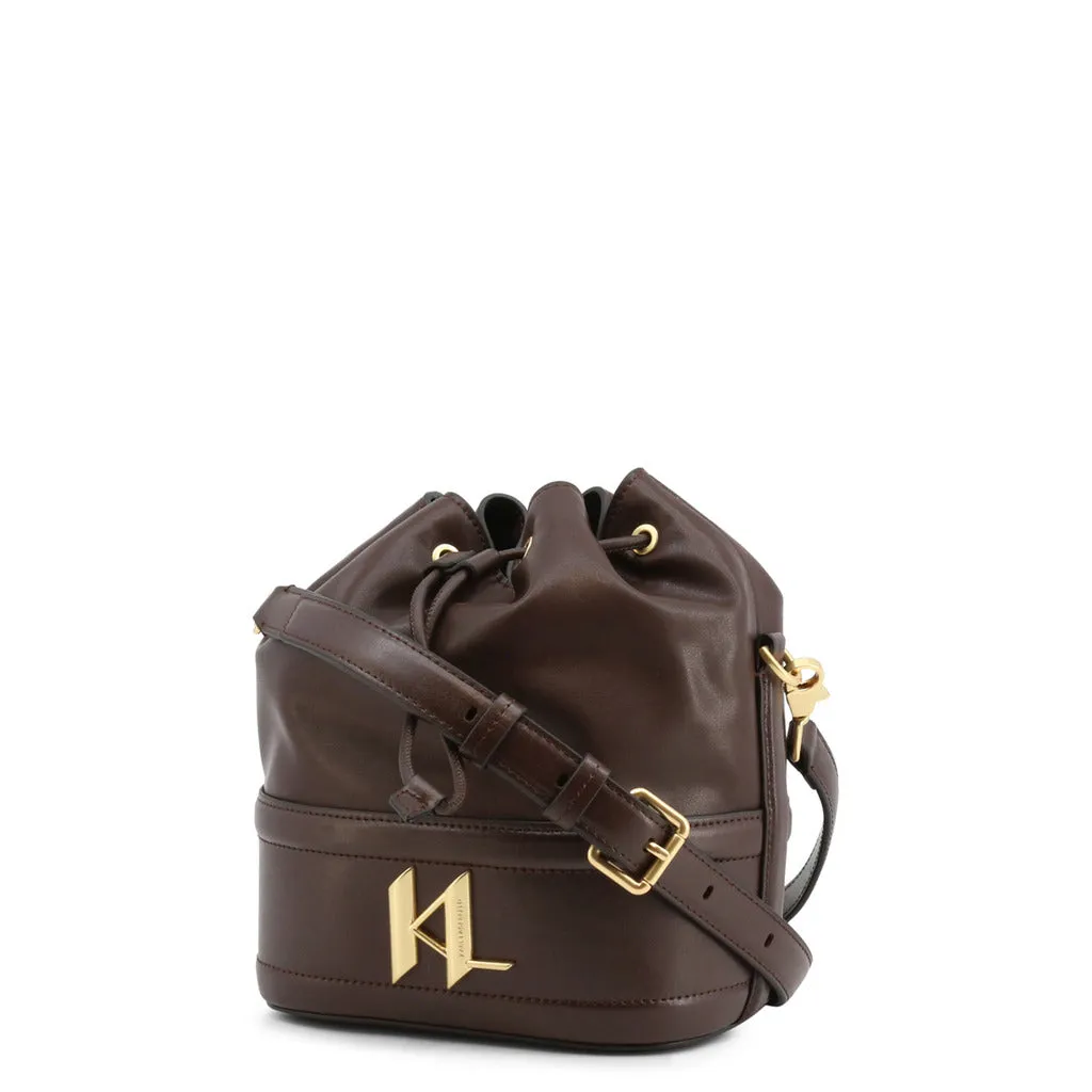 Modern Leather Drawstring Shoulder Bag