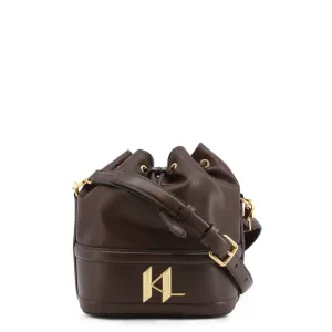 Modern Leather Drawstring Shoulder Bag