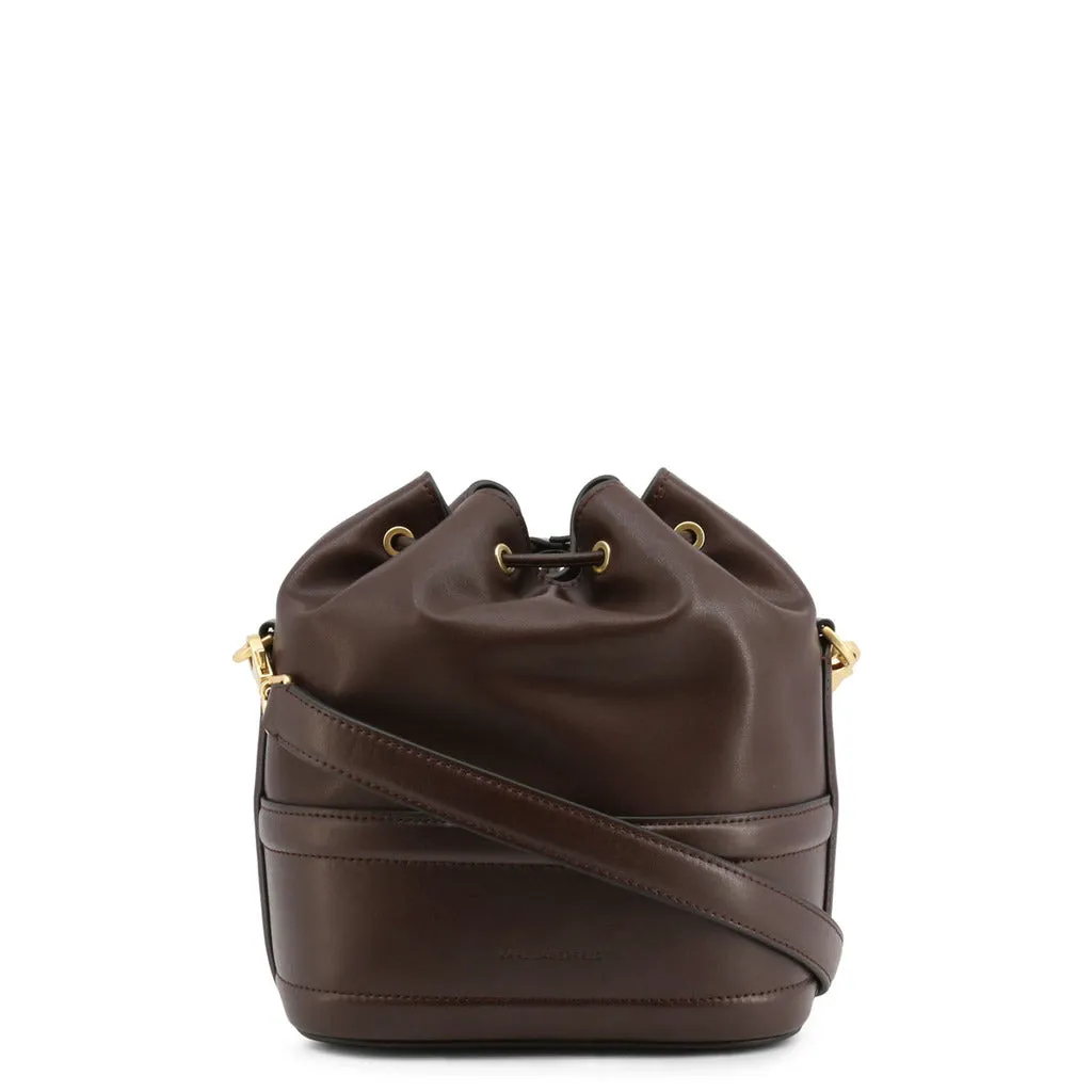 Modern Leather Drawstring Shoulder Bag