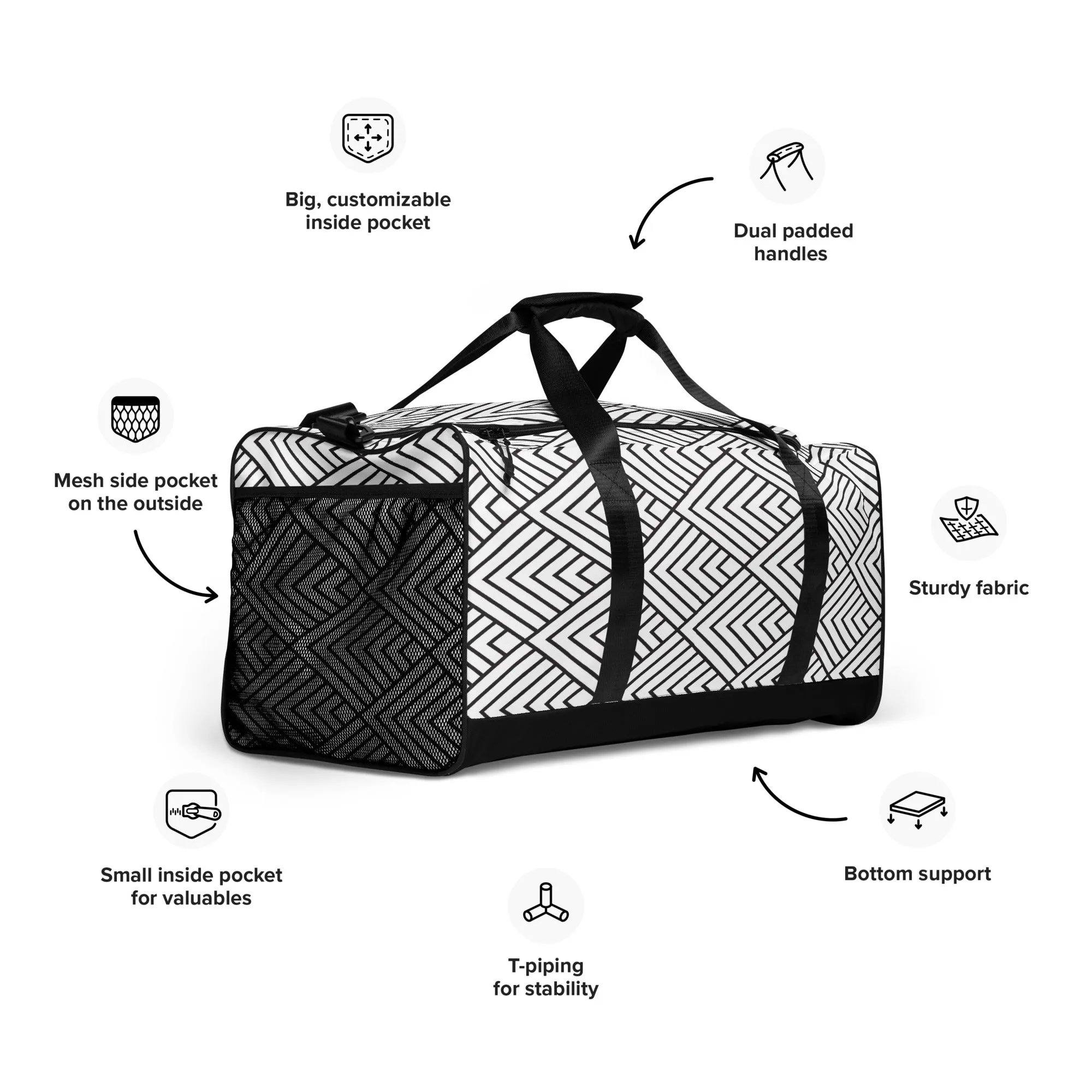 Modern Point Duffle Bag