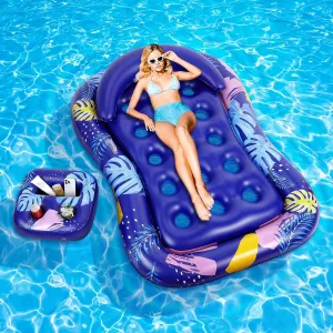MoKo Pool Floats Adult, Inflatable Chairs, Pool Floaties, Inflatable Pool Toys with Cup Holders for Beach Party Water Park