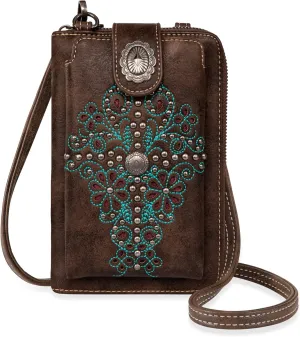Montana West Small Crossbody Bags for Women Western Handbag with Cash Slots
