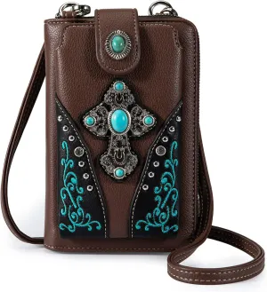Montana West Small Crossbody Bags for Women Western Handbag with Cash Slots