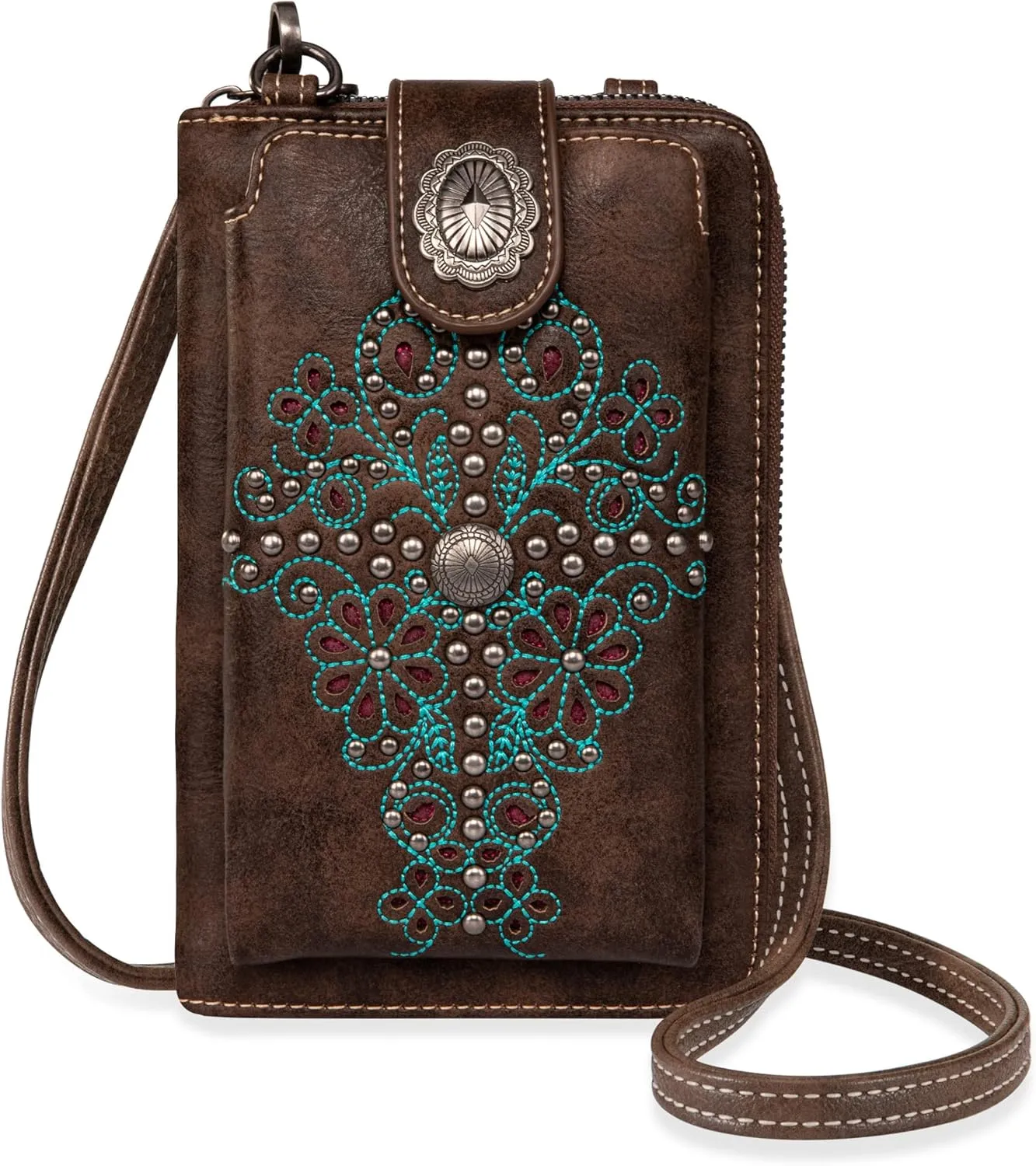 Montana West Small Crossbody Bags for Women Western Handbag with Cash Slots