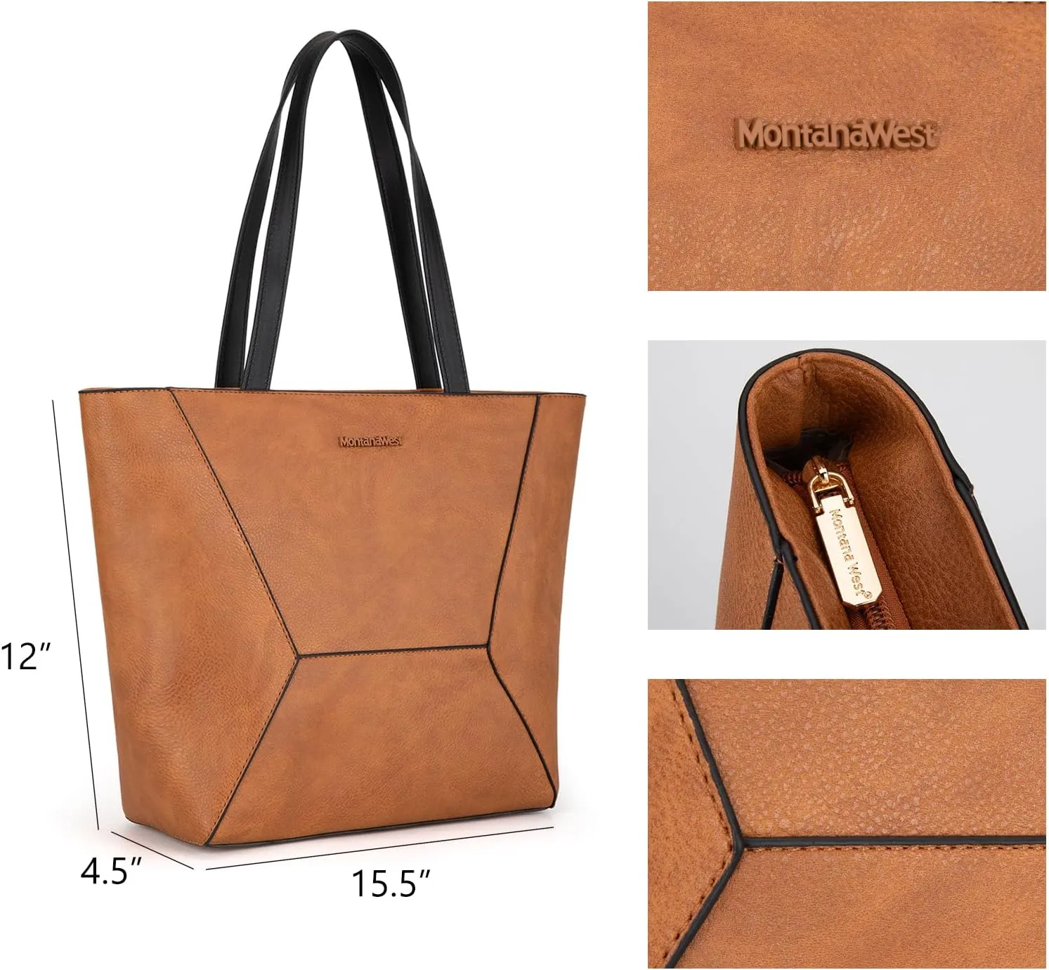 Montana West Tote Bag for Women Work Top Handle Handbags and Purses