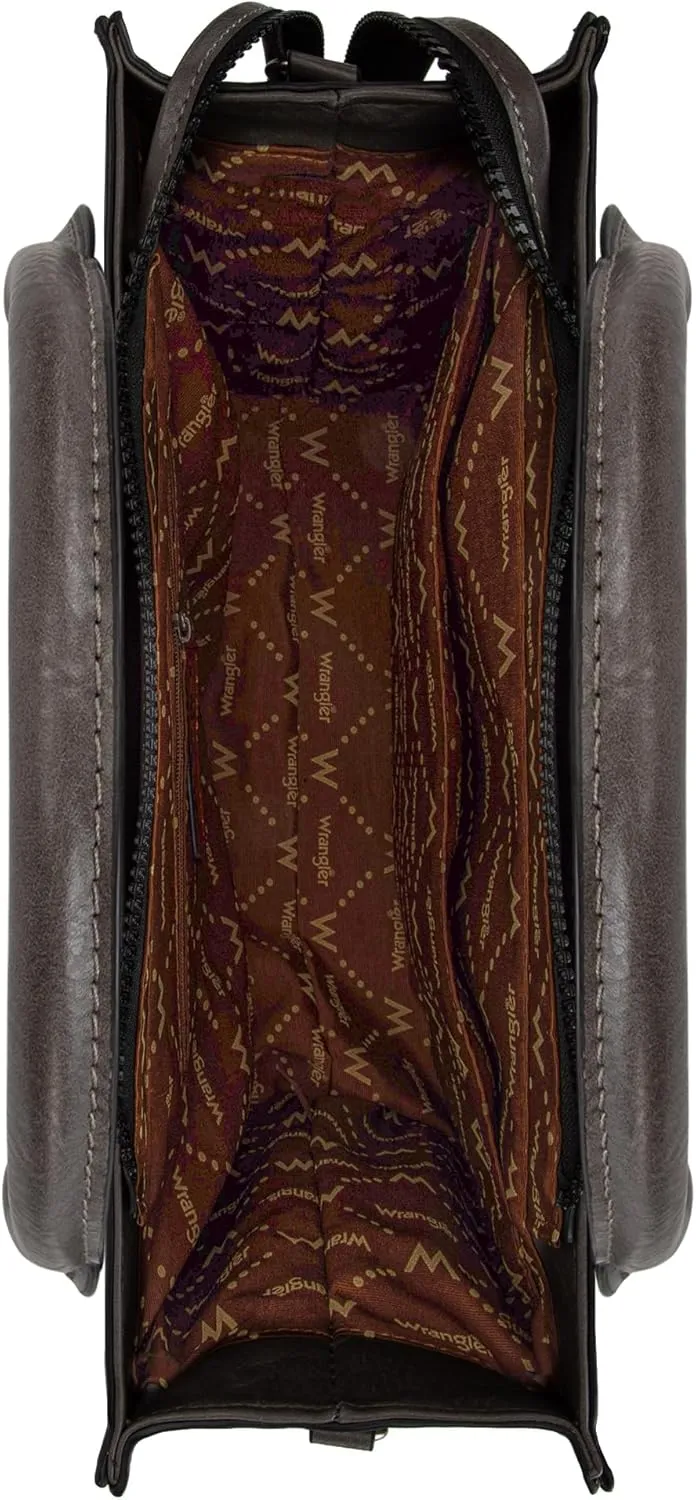 Montana West Wrangler Purse for Women Large Work Tote Bags with Strap Vintage Top-Handle Handbags