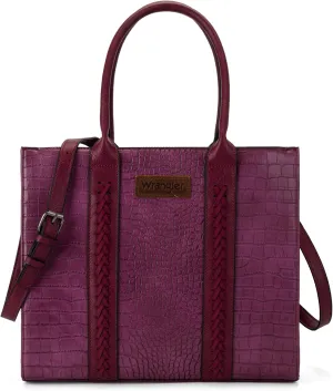 Montana West × Wrangler Purse for Women Large Work Tote Bags with Strap Vintage Top-Handle Handbags