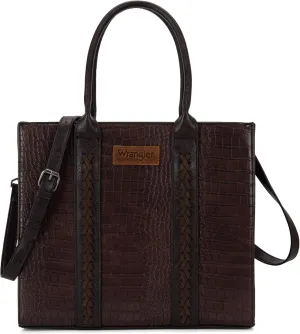 Montana West × Wrangler Purse for Women Large Work Tote Bags with Strap Vintage Top-Handle Handbags