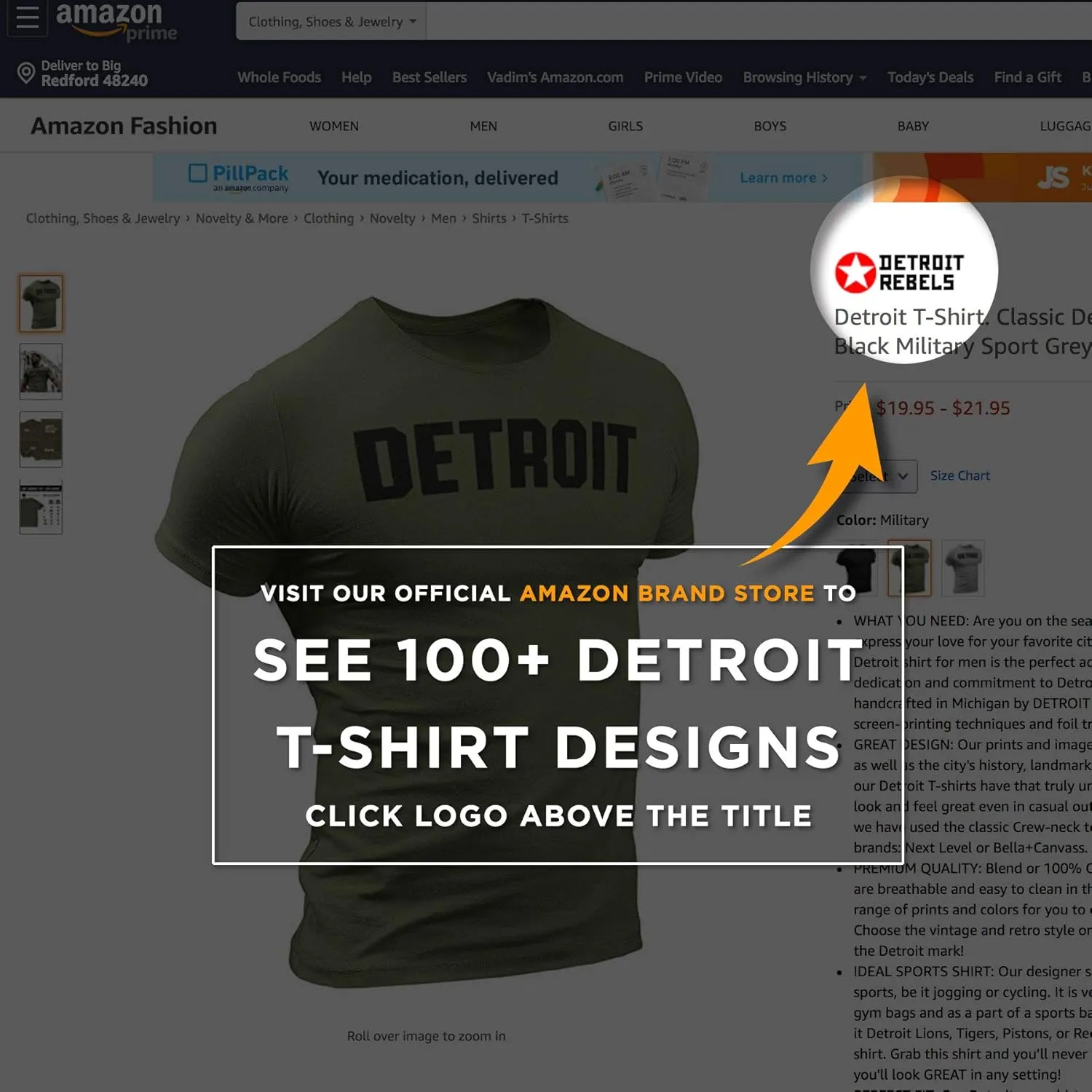 Motor City Forever Detroit T-Shirt Mens by Detroit Rebels