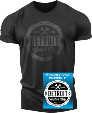 Motor City Forever Detroit T-Shirt Mens by Detroit Rebels