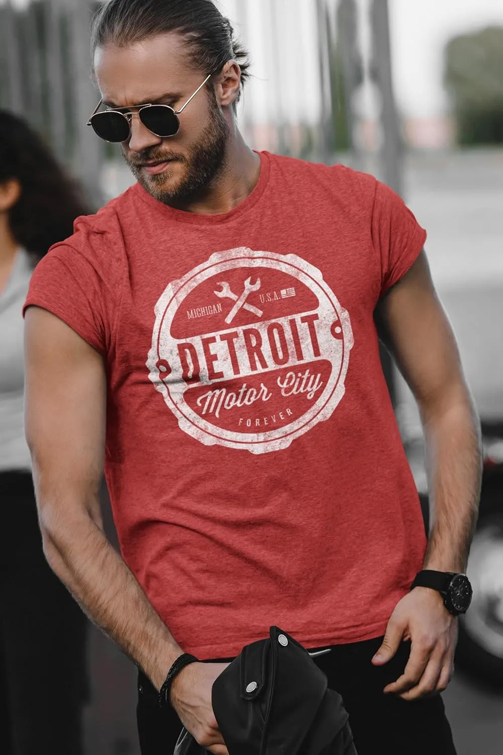 Motor City Forever Detroit T-Shirt Mens by Detroit Rebels