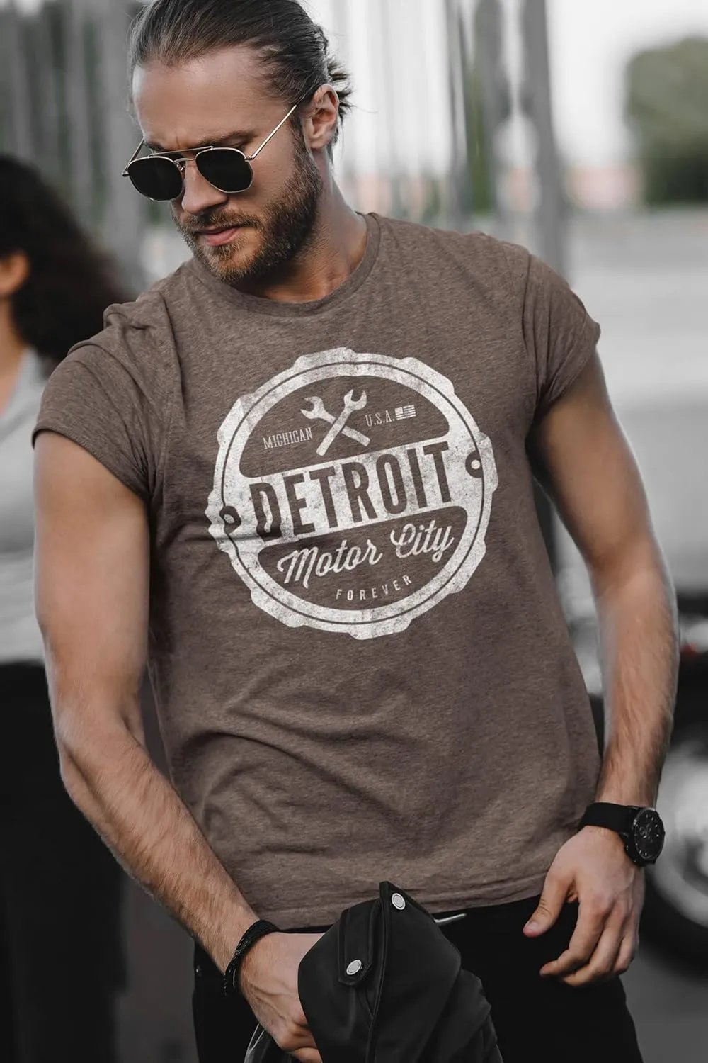 Motor City Forever Detroit T-Shirt Mens by Detroit Rebels