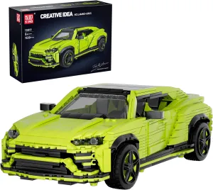 Mould King Sports Car Toy Model Building Kit Speed Champion Race Car MOC Classic Collectible Race Vehicle Set for Adults Teens Kids 8 , Home or Office Decor (1538 Pieces)