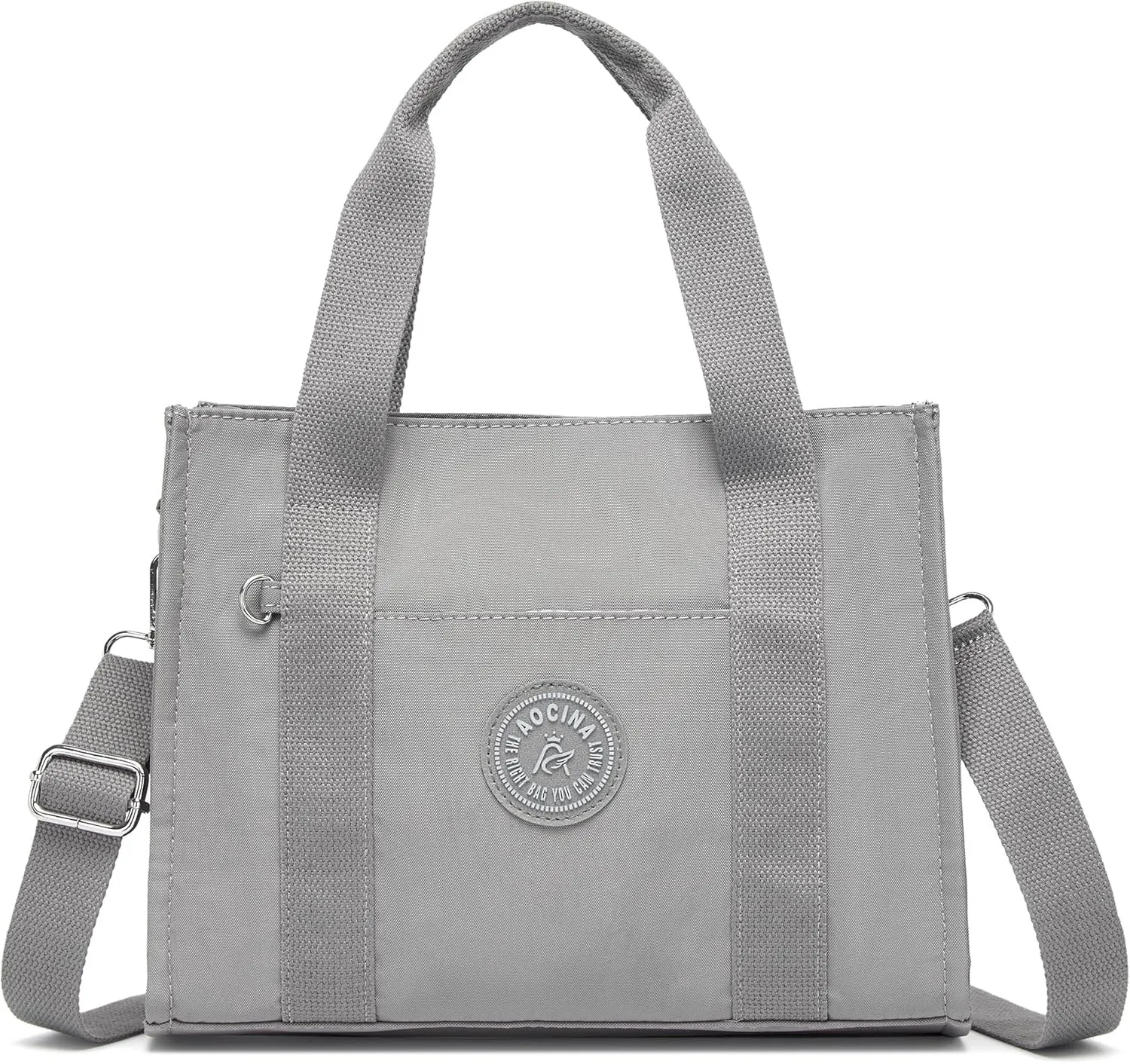 Multi-Pocket Tote Bag for Women with Zipper Lightweight Crossbody Shoulder Bag for Work Travel Nurse College Gift