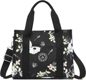 Multi-Pocket Tote Bag for Women with Zipper Lightweight Crossbody Shoulder Bag for Work Travel Nurse College Gift