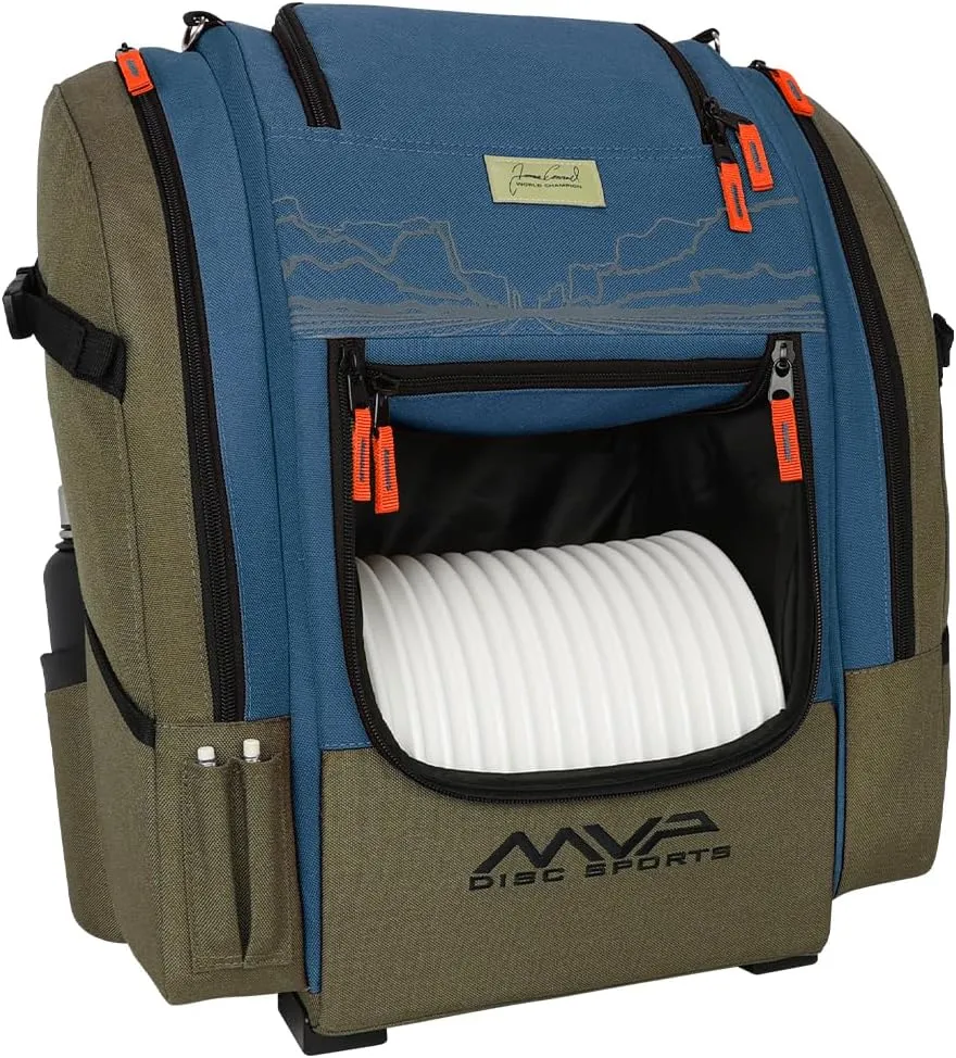 MVP Disc Sports James Conrad Voyager Series Backpack Disc Golf Bag (Choose Your Color and Size)