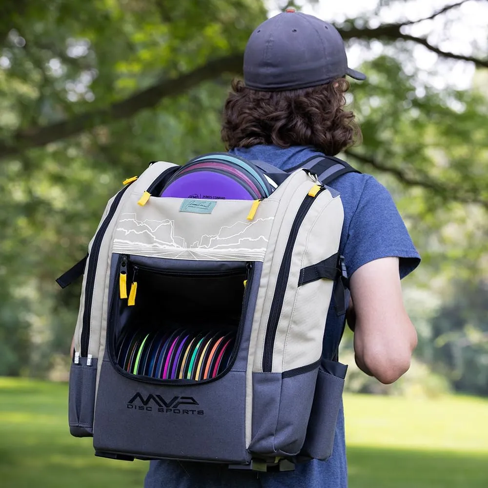 MVP Disc Sports James Conrad Voyager Series Backpack Disc Golf Bag (Choose Your Color and Size)
