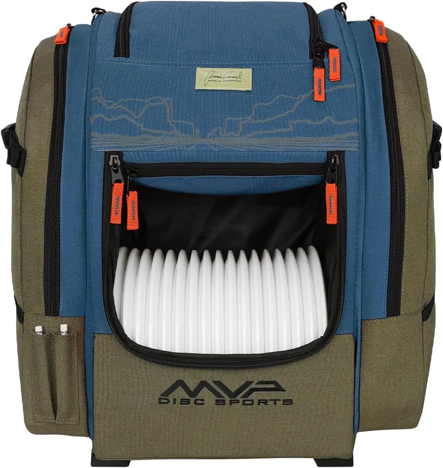 MVP Disc Sports James Conrad Voyager Series Backpack Disc Golf Bag (Choose Your Color and Size)
