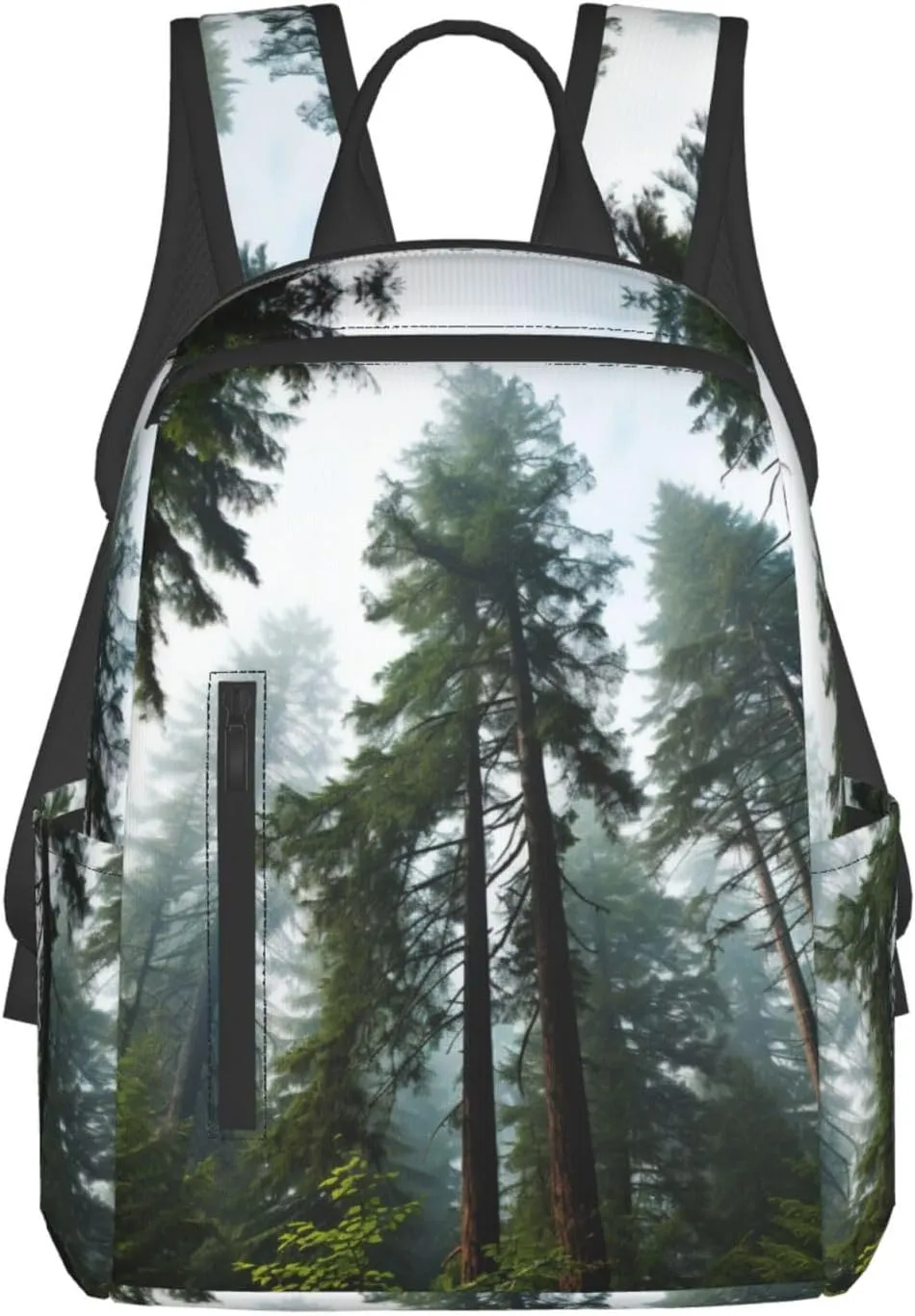 Nature Cedar Print Backpack for Women For Travel Outdoor Sports Office Lightweight leisure backpack
