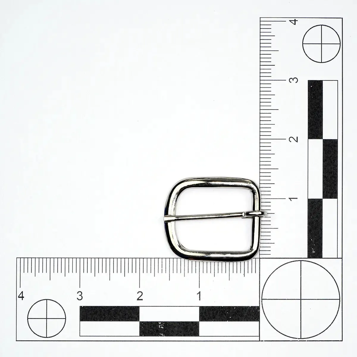 Nickel Steel Heel Bar Buckle 1 Inch