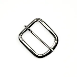 Nickel Steel Heel Bar Buckle 1 Inch
