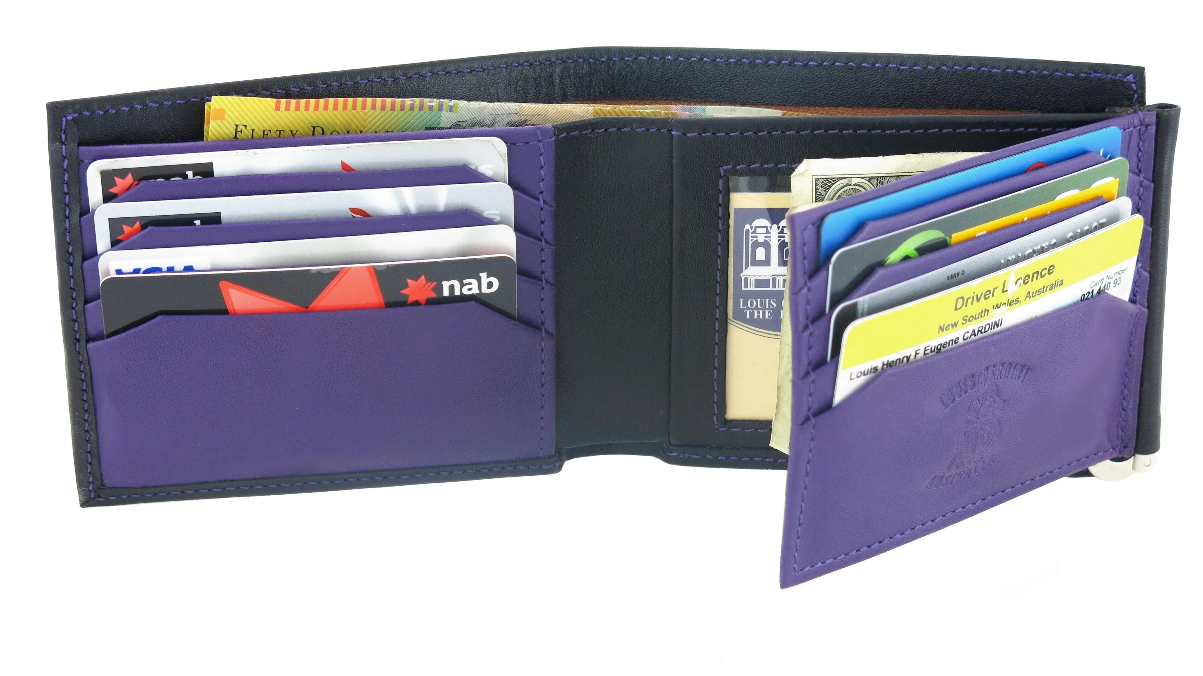 No 128 MC SR BC ID Money clip Holder (Pliable Spring)